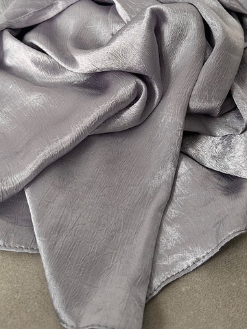 Crinkle Silk-Satin Touch Hijab | Mauve