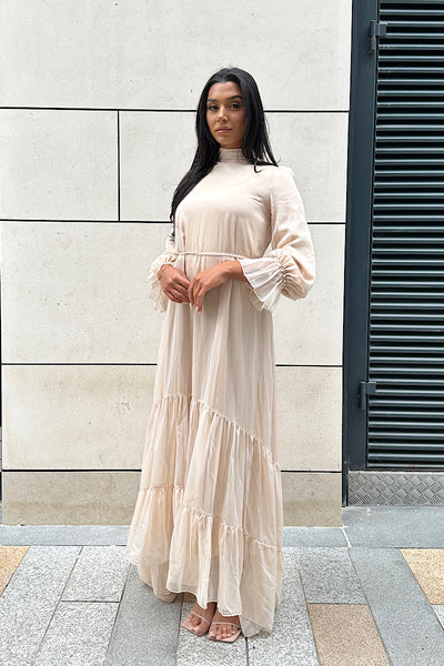 Cotton maxi sales dresses with sleeves