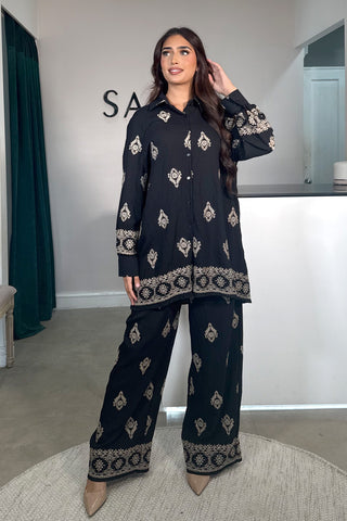 HANI GOLD BUTTON MAXI MINT