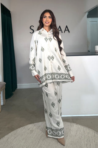 HANI GOLD BUTTON MAXI MINT