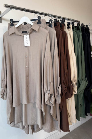 AIQA BOW COORD GREY