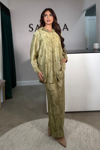 HANI GOLD BUTTON MAXI MINT