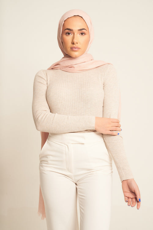 Iced Pink | Luxury Cotton Modal Hijab
