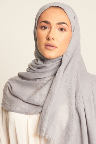 Cream Cotton Mix Hijab