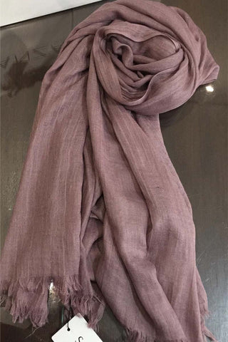 Dusky Pink Cotton Crinkle Hijab