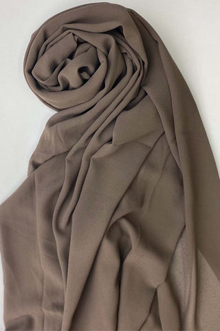 Plum Crinkle Chiffon Hijab