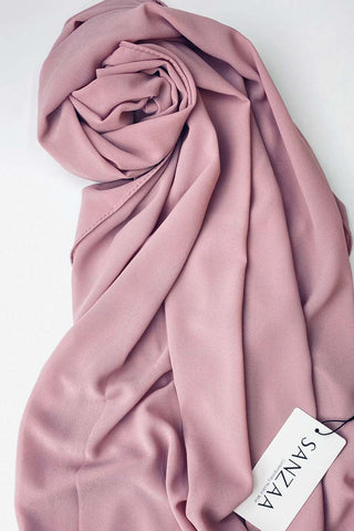 Crinkle Silk-Satin Touch Hijab | Silver