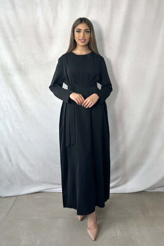 Circle Trim Maxi Dress - Black