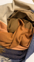 Peru Burnt Orange Blanket Scarf