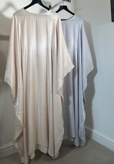 MAISIE SHIMMER KAFTAN ICED GREY WITH BLUE TINT