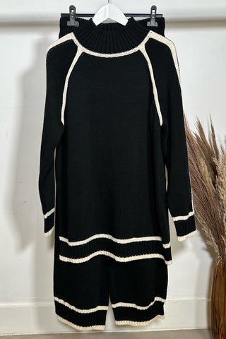 Crewneck Sweatshirt Midi - Black