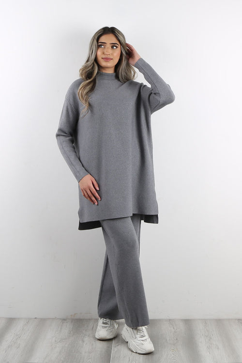 CYRA KNIT COORD GREY