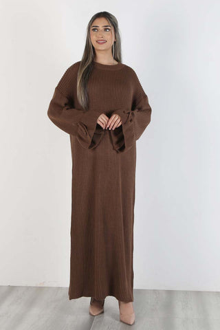 Knit Midi maxi  maxi Choc Brown