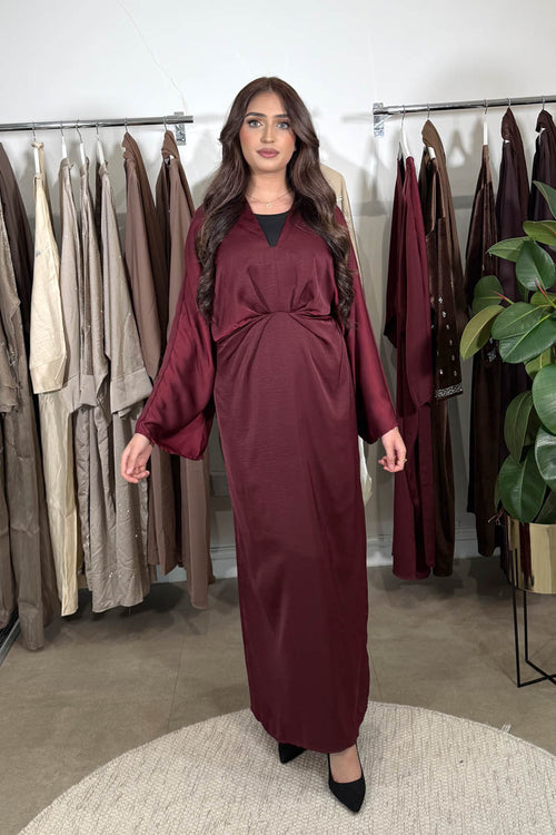 ETTIE MAXI DRESS RUBY WINE