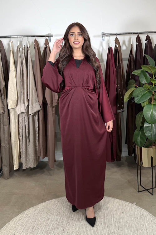 ETTIE MAXI DRESS RUBY WINE