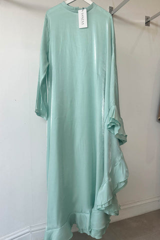 SHIMMMER FRILL KAFTAN GOLD