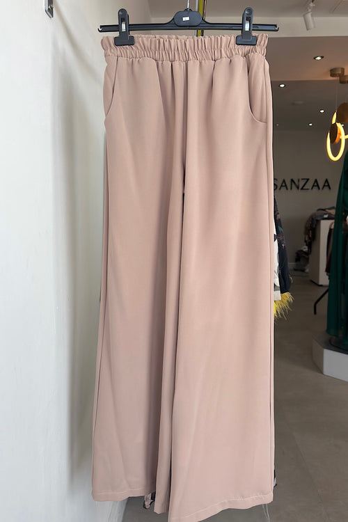 AMOR FLARE TROUSERS ALMOND
