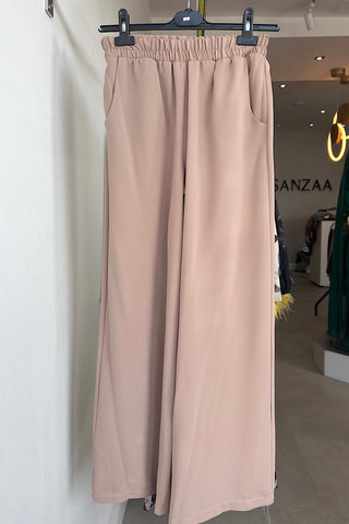 AMOR FLARE TROUSERS BISCUIT