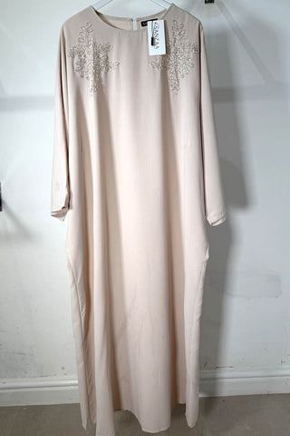 SHIMMMER FRILL KAFTAN KHAKI