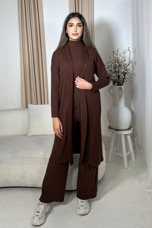 KIRAH THREE -PIECE SET BROWN