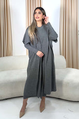 MAHIN TWO-PIECE KNIT SET GREY