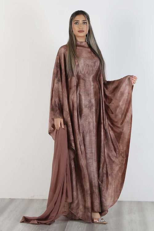 MARBLE KAFTAN BROWN