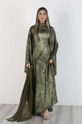 BUTTERFLY KAFTAN PALE OLIVE