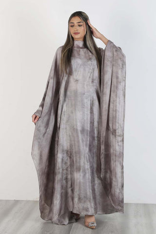 TARA LAYERED ABAYA SET LAVENDER