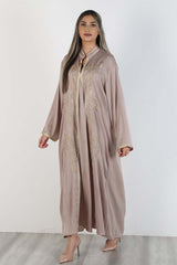 MONA EMBROIDERY MAXI CHAMPAGNE