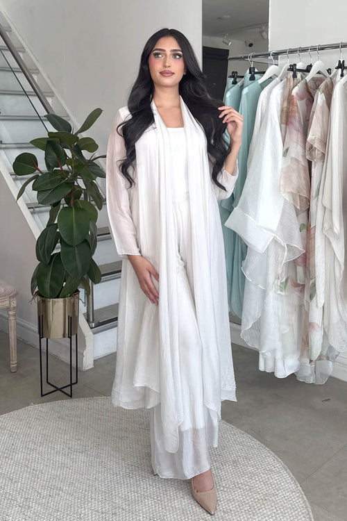 NOUR SILK COVER UP IVORY