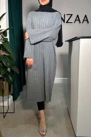 RIA Knit Maxi Dress Grey