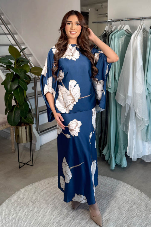YASMIN SKIRT COORD BLUE