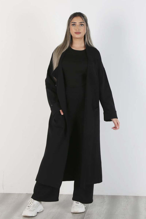 TRENCH CARDI BLACK