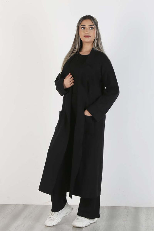 TRENCH CARDI BLACK