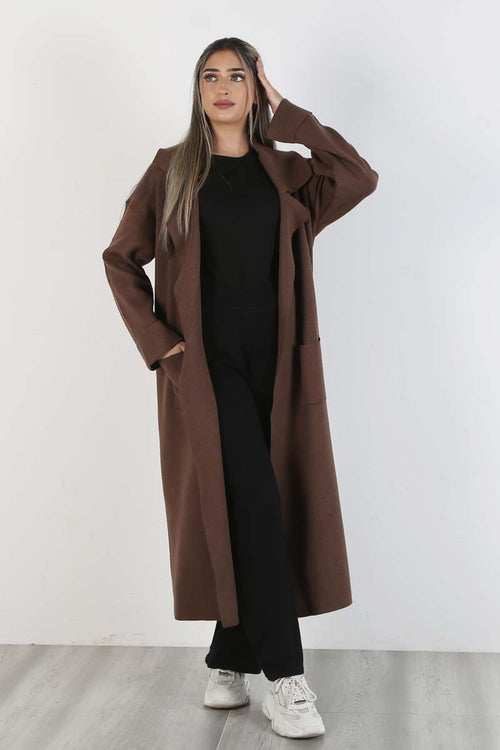 TRENCH CARDI BROWN