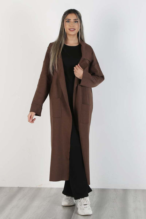 TRENCH CARDI BROWN