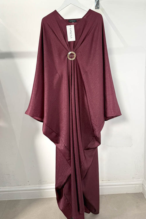 ELARA LUXE KAFTAN WINE