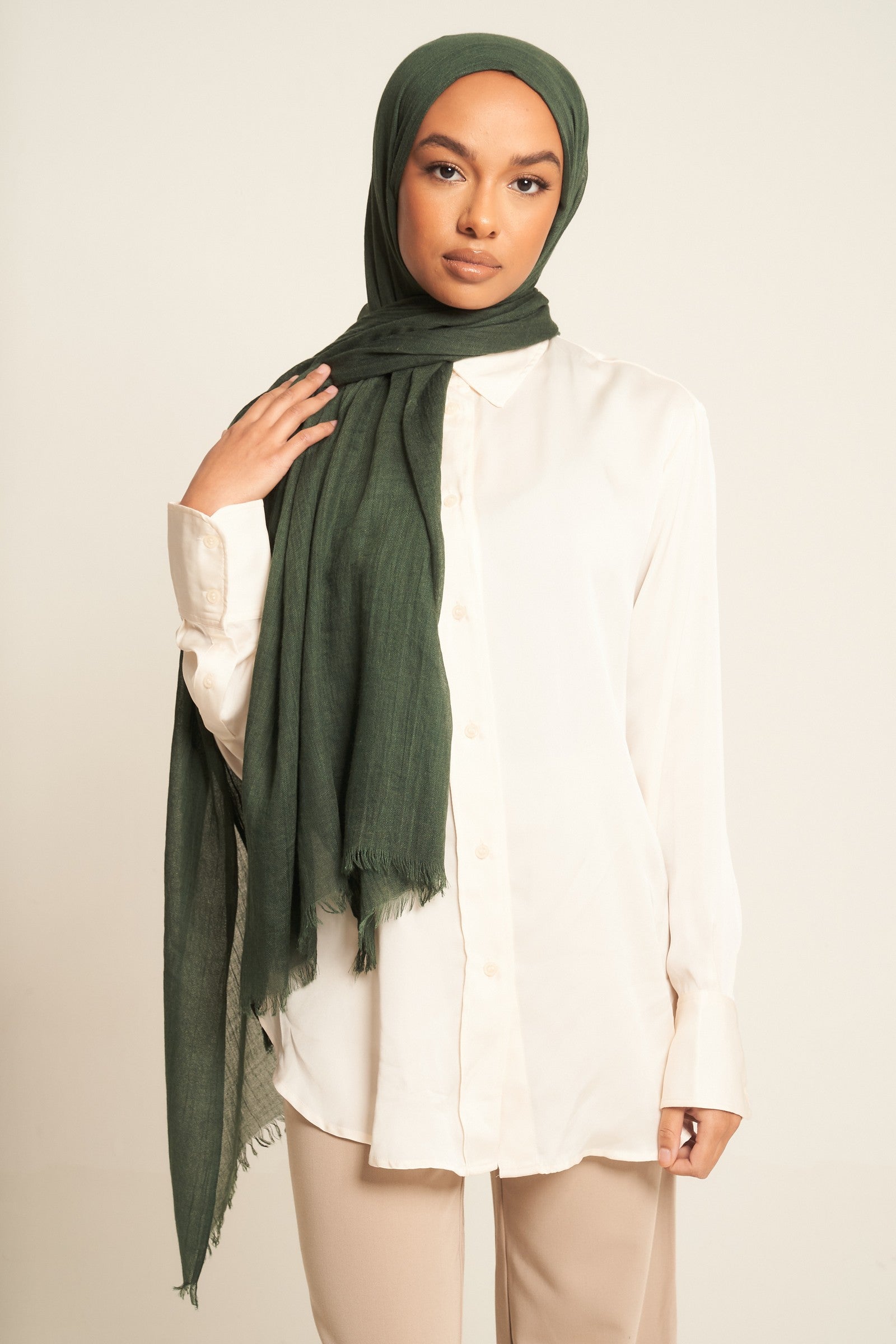 Emerald Green | Luxury Cotton Modal Hijab