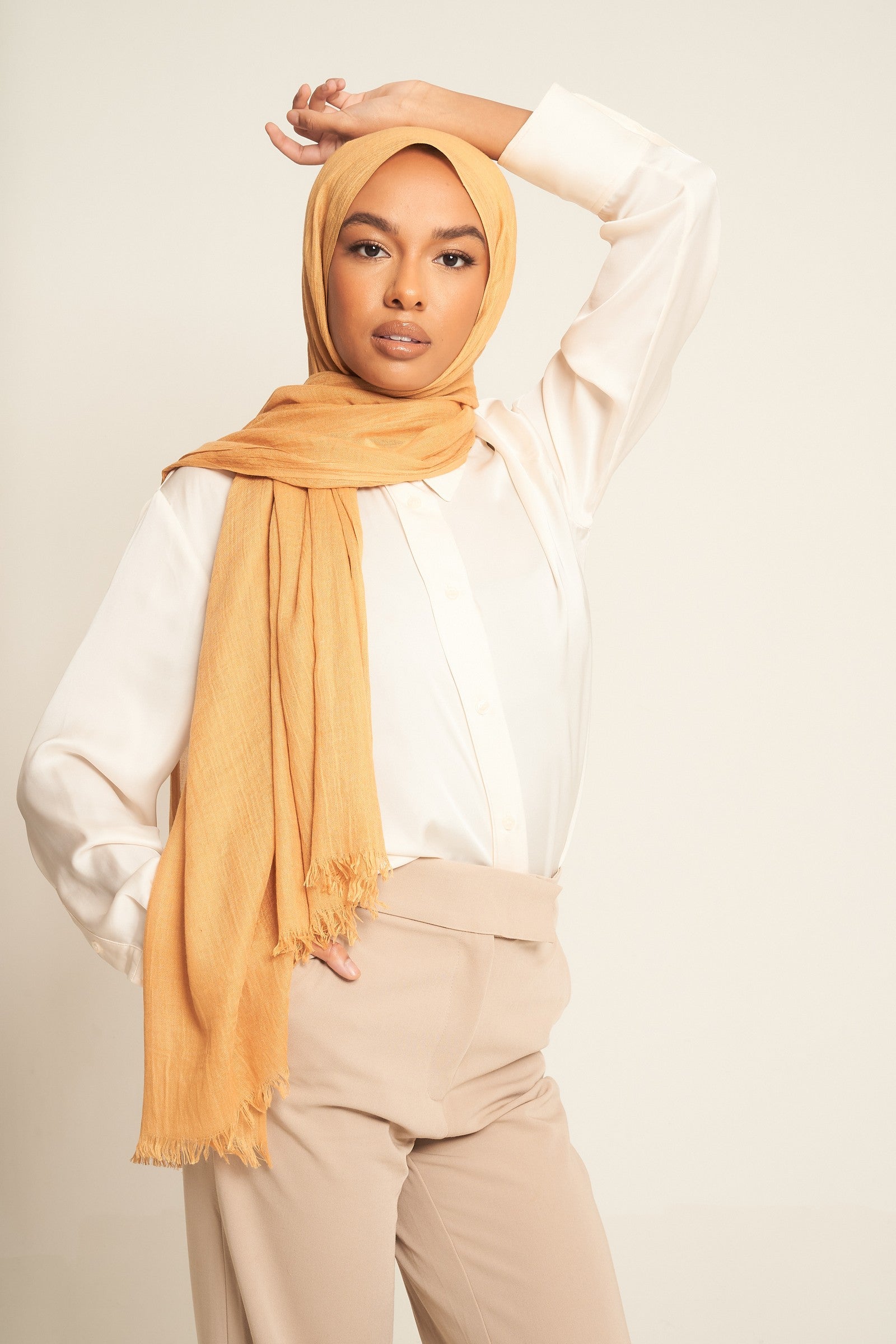 Mustard | Luxury Cotton Modal Hijab