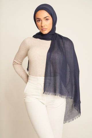 Seashell pink | Luxury Cotton Modal Hijab