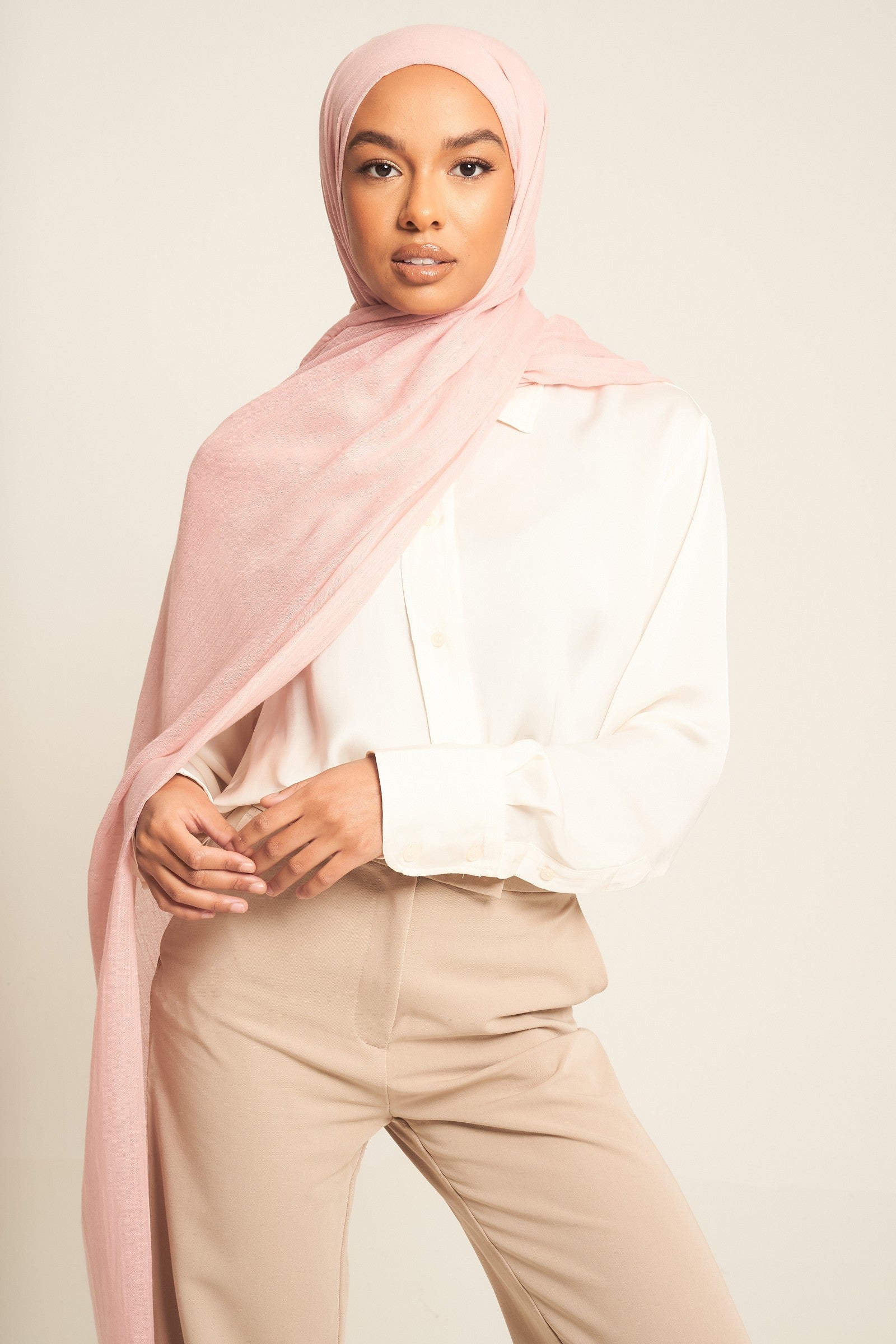 Tea Pink | Luxury Cotton Modal Hijab