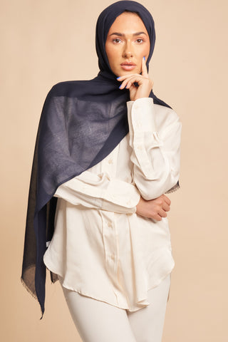Lavender Crinkle Chiffon Hijab