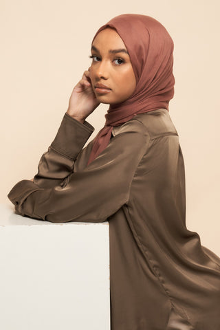 Mint  | crushed silk hijab