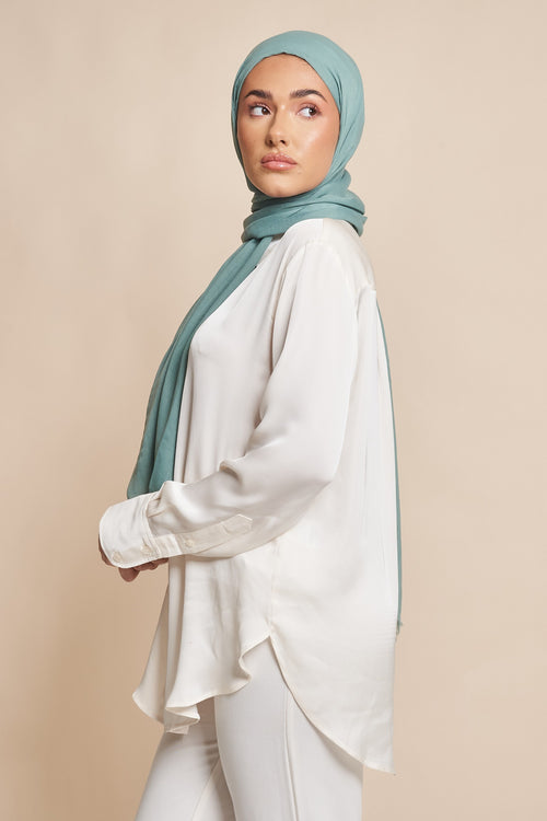 Sea Green I Premium Soft Touch Hijab