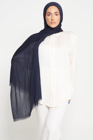 Iced Blue-Grey | Deluxe Crinkle Hijab