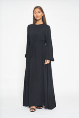 Circle Trim Maxi Dress - Black