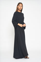 Circle Trim Maxi Dress - Black