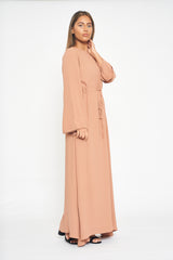 Circle Trim Maxi Dress - Salmon