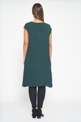 Midi Slip Dress - Emerald Green