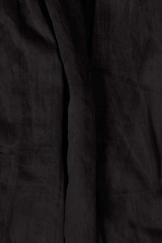 Black Plain Blanket Shawl with Tassels
